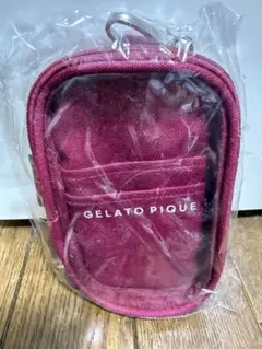 【新品未使用】ジェラートピケ アクスタポーチ レッド