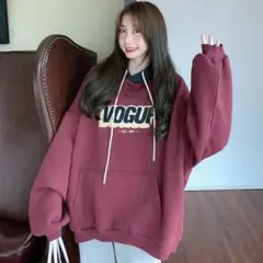 BF風パーカー 裏起毛 フーディー フード付き スウェット レディース