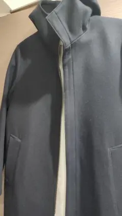 年末値下げ☆美品☆ 【EDIFICE エディフィス】ネイビー フード付きコート