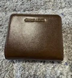 CHARLES & KEITH ブラウン 二つ折り財布 【美品】