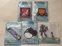 一番くじジークアクス　B賞　マチュアクリルスタンド　F賞ラバーアソート　セット