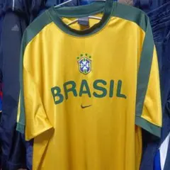 【完了品】ナイキ　ブラジル代表　オフィシャルグッズ　ゲームシャツのサムネイル