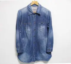 セポ (ブルーメイト) デニム チュニック M 美品 Cepo 長袖 シャツ