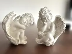 天使の置物 2体セット オブジェのサムネイル