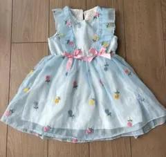 【SHEIN】ベビーワンピース 花刺繍2-3歳用