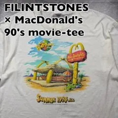 ヘインズ USA製 1994年 マクドナルド フリントストーン Tシャツ XL 