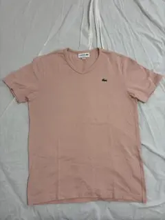 LACOSTE ラコステ Tシャツ ピンク　US XS スリムフィット　綿100のサムネイル