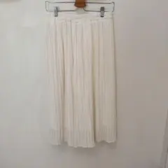 お値下げ！HusHusH　ホワイト プリーツスカーチョ Lサイズ