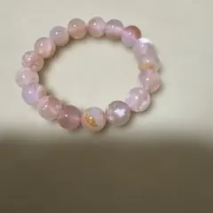最終値下げ天然石 桜瑪瑙ブレスレット 12ミリ新品