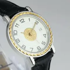 エルメス セリエ コンビ 革ベルト ホワイト レディース 腕時計 