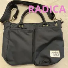 RADICA お散歩　トートバッグ　ショルダーつき　黒のサムネイル