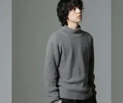 【新品未使用】ナノユニバース アンゴラ混タートルネックニット