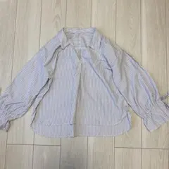 チャオパニック トップス 長袖 シャツ ストライプ m