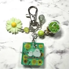 7351☆ シマエナガ　キーホルダー　チャーム　レジン　ハンドメイド 7515☆ シマエナガ キーホルダー チャーム レジン ハンドメイド - メルカリ