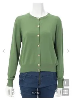 Edit Sheen ゴールドボタンカーディガン