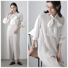 新品 ナノユニバース ダブルクロス Vネック サロペット 定価8470円