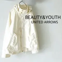 BEAUTY&YOUTH コットンタイプライター2wayフードブルゾン