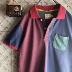 ブルックスブラザーズ ポロシャツ クレイジーパターン 鹿の子 M程