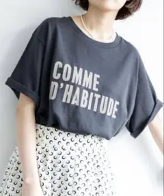 IENA COMME DHABITUDE Tシャツ ネイビー サイズフリーのサムネイル
