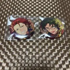 あんスタ　コレクション缶バッジ　蓮見敬人、鬼龍紅郎