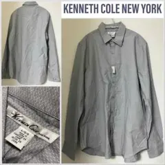未使用タグ付 KENNETH COLE NEW YORK コットンドビーシャツのサムネイル