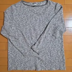 Tieasy 100%コットン グレー長袖カットソー　XL