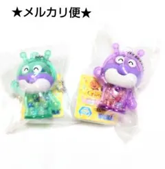 それいけ!アンパンマンシャカシャカクリアキーホルダーバイキンマン２点　タグ付き