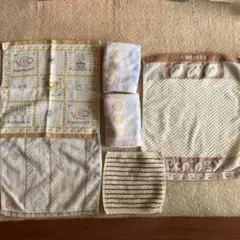 ハンドタオル　ハンカチ　ベージュ