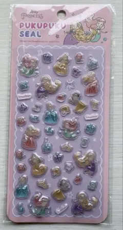 【正規品】ぷくぷくシール　ディズニー　プリンセス
