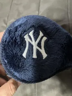 ニューヨークヤンキース　イヤーマフラー　ネイビー　試着のみ