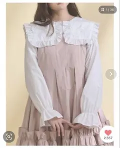 merry jenny ribbonフリルカラーブラウス