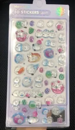 3Dシマエナガ　ドロップ　ぷくぷく　シール　シール帳　シール交換　おはじき