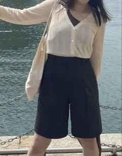 louren Vネックカーディガン