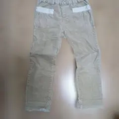 ✴️お値下げ✴️moujonjonベージュ 長ズボン ハート型ポケット110cm