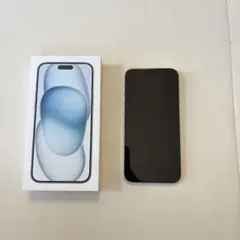 「超美品」iPhone15Plus 128GB ブルー バッテリー新品