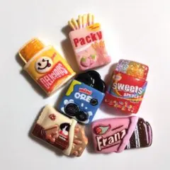 お菓子 デコパーツ 6個セット ホイップデコ