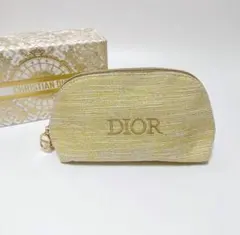 新品未使用 DIOR ディオール ノベルティ ポーチ　ゴールド