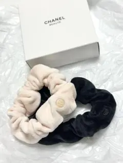 신품 미사용 CHANEL シャネル シュシュ 2点セット 箱付き ノベルティ
