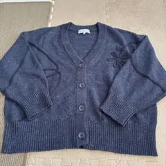 SEASON REASON ダークブルー カーディガン LL
