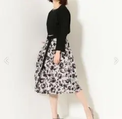 green label relaxing スクエアネック フラワー ワンピース