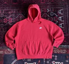 ポ*ヤ様 NIKE ナイキ ワンポイントロゴ プルオーバー パーカー レッド X