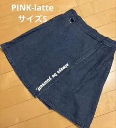 ピンクラテ デニムスカート サイズＳ