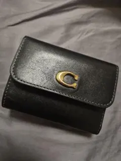 COACH ブラック 三つ折り財布