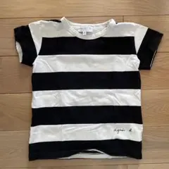 agnès b. ストライプ Tシャツ 8ans