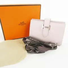 美品 B刻印 HERMES べアンミニ モーヴペール シルバー金具のサムネイル