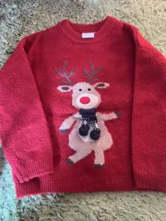 110 ザラベイビー キッズ　トナカイセーター　プチバトー/プティマイン