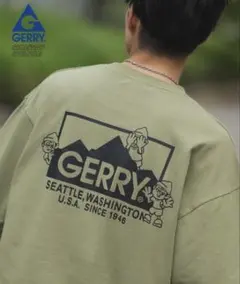 GERRY × SIDEWAY STANCE Tシャツ カーキ