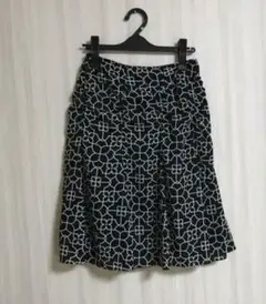 プロポーション　ボディドレッシング　シフォン　膝丈　スカート ブラック　2