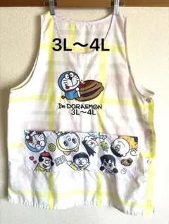 エプロン ドラえもん 保育士 大きいサイズ キャラクター 3L4L 幼稚園教諭