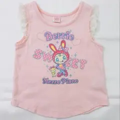 平成レトロ】新品タグ付 メゾピアノ 水色 ベリエちゃんTシャツ 160